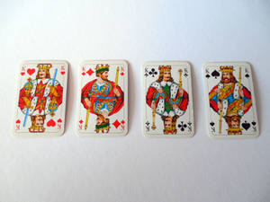 Four Kings Playing Cards Wallpaper