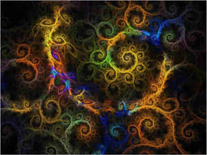 Fractal Art - Spirals By Sarah Mcdonald Wallpaper