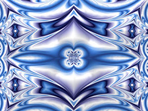 Fractal Ice Crystal Wallpaper