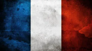 France Flag With Shadows Wallpaper