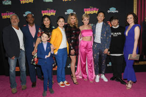 Freaky Friday Disney Cast Red Carpet Wallpaper