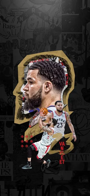 Fred Vanvleet Black Poster Wallpaper