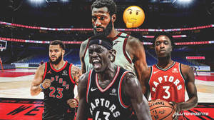 Fred Vanvleet With Raptors Players Wallpaper