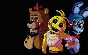 Freddy Bonnie Chica Fnaf Animatronics Wallpaper