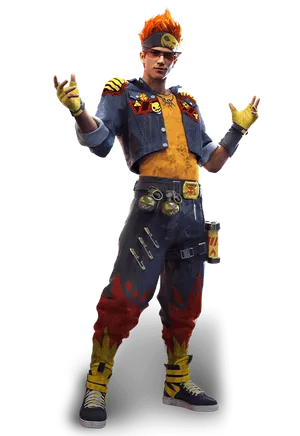 Free Fire Alvaro Png Wallpaper