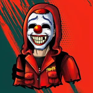 Free Fire Criminal Bundle Missing Tooth Red Character Wallpaper