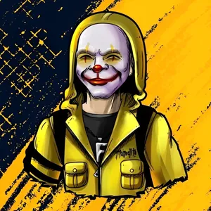 Free Fire Criminal Bundle Smiling With Eyes Closed Wallpaper