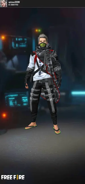 Free Fire Dj Alok Mask With Mouth Wallpaper