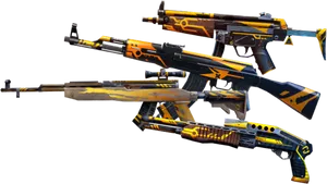 Free Fire Guns Png Wallpaper