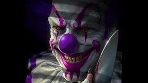 Free Fire Joker With Knife Wallpaper