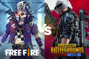 Free Firevs P U B G Mobile Lite Comparison Wallpaper