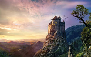 Free Image Fantasy Castle Wallpaper