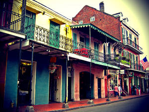 French Quarter Buildings Wallpaper