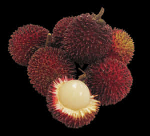Fresh And Meaty Pulasan Fruits Wallpaper