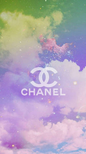 Fresh And On Trend Pink Chanel Logo Wallpaper