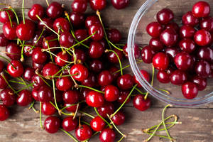 Fresh Cherries Wallpaper