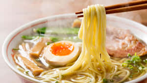 Freshly Served Hot Ramen Wallpaper