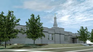 Fresno California Temple Exterior Daytime Wallpaper