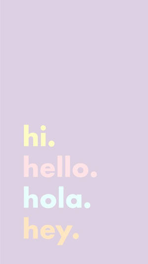 Friendly Multilingual Greetings Wallpaper