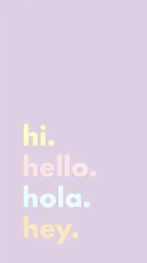 Friendly Multilingual Greetings Wallpaper