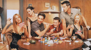 Friends Tv Show Playing Blackjack Wallpaper