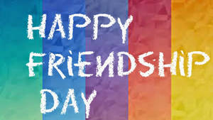 Friendship Day On Rainbow Flag Wallpaper