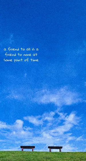 Friendship Philosophy Skyline Wallpaper