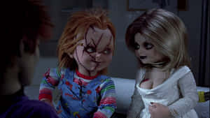 Frightful Fun - Chucky And Tiffany Together Wallpaper