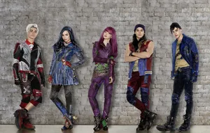 From Left To Right: Evie, Jay, Carlos, And Mal From Disney's