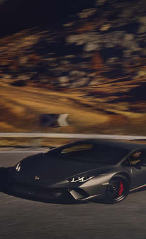 From Streets To Screens, This Black Lamborghini Looks Just As Stunning On A Smartphone. Wallpaper