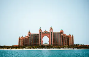 Front View Of The Atlantis Resort Wallpaper