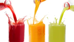 Fruit Cordial Bottles And Glasses Wallpaper