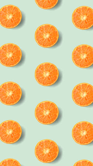 Fruit Slices Of Orange Iphone Wallpaper