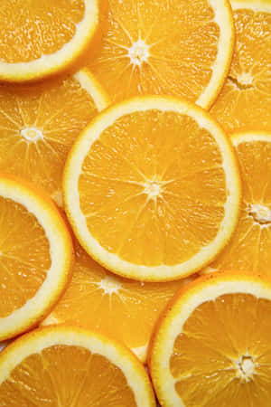 Fruit Slices Of Orange Iphone Wallpaper