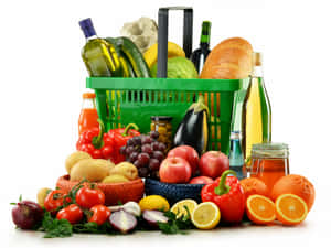 Fruits And Vegetables Gift Baskets Wallpaper