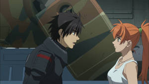 Full Metal Panic Confrontation Scene Wallpaper