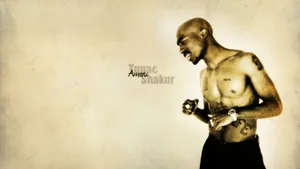 Fullscreen Gold 2pac Background Wallpaper