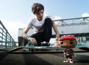 Funko Pop Miles Morales Cape Skate Wallpaper