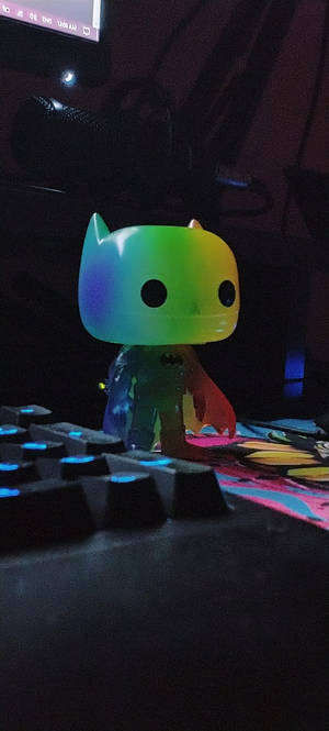 Funko Pop Of Batman Arkham Knight Iphone Wallpaper