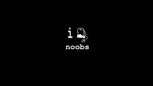 Funny And Simplistic Gaming I Teabag Noobs Wallpaper