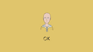 Funny Anime Pfp Saitama Yellow Wallpaper