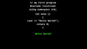 Funny Coding Hello World! Wallpaper