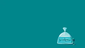 Funny Computer Suicide By Shark Wallpaper