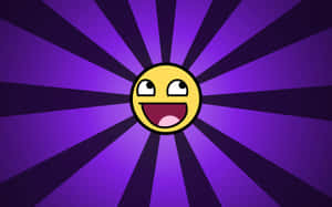 Funny Cute Face Emoji Purple Cool Wallpaper