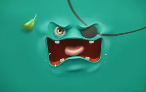 Funny Face Eye Patch Wallpaper