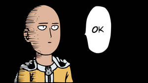 Funny Face Of Saitama Wallpaper