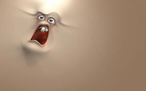 Funny Face Scream Wallpaper