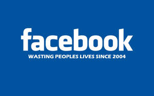 Funny Facebook Blue Desktop Wallpaper