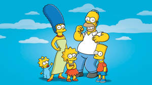 Funny Family From The Simpsons Movie Wallpaper