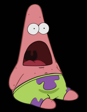 Funny Patrick Shocked Wallpaper